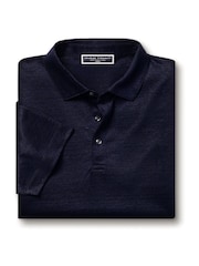 Azul - Camisa polo de linho Charles Tyrwhitt 100% - Imagem 4 de 5