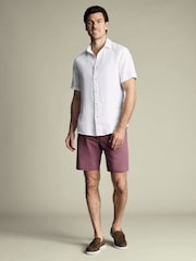 Charles Tyrwhitt Red Cotton Shorts - Image 3 of 5