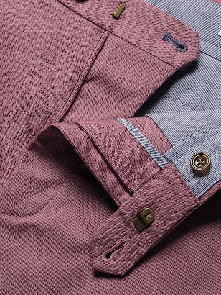 Charles Tyrwhitt Red Cotton Shorts - Image 5 of 5