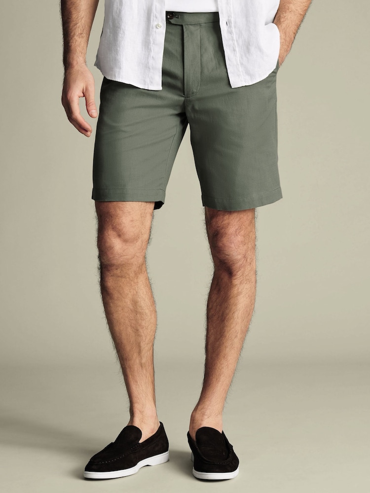 Charles Tyrwhitt Green Cotton Shorts - Image 1 of 4