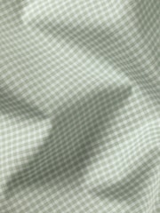Charles Tyrwhitt Green Slim Fit Slim Fit Non-Iron Cutaway Collar Gingham 100% Cotton Shirt - Image 6 of 6