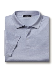Charles Tyrwhitt Blue 100% Linen Polo Shirt - Image 3 of 5