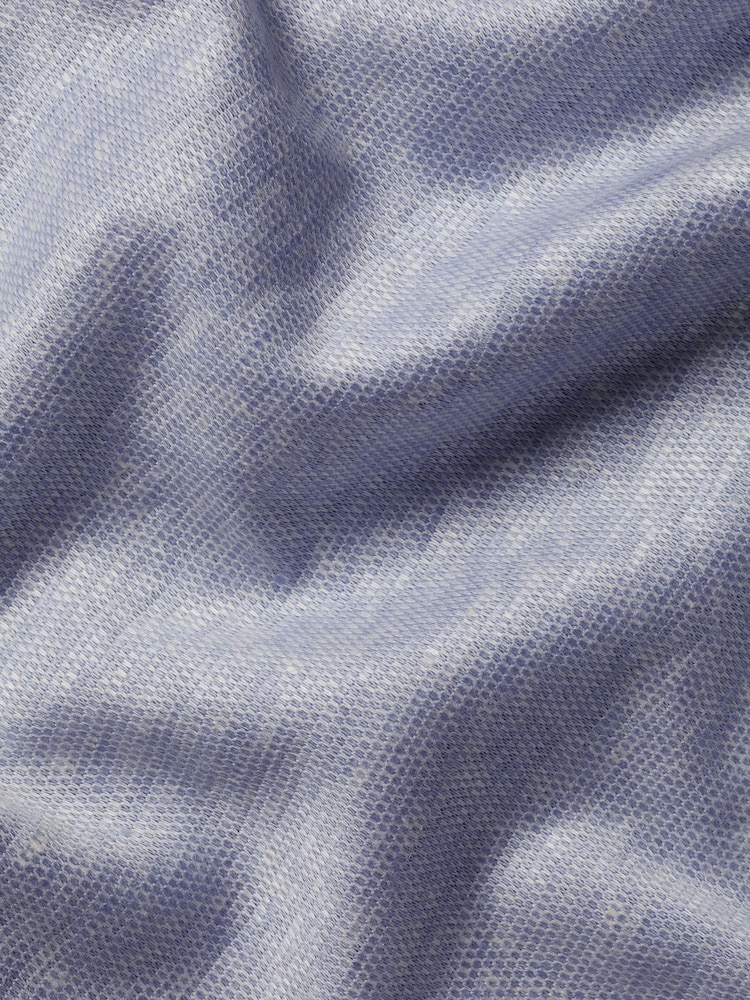 Charles Tyrwhitt Blue 100% Linen Polo Shirt - Image 5 of 5