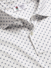 Charles Tyrwhitt RFU Printed Performance Short Sleeve Polo Shirt - Bild 3 von 5
