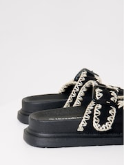 Threadbare Whipstitch Chunky Sliders - Image 5 of 5