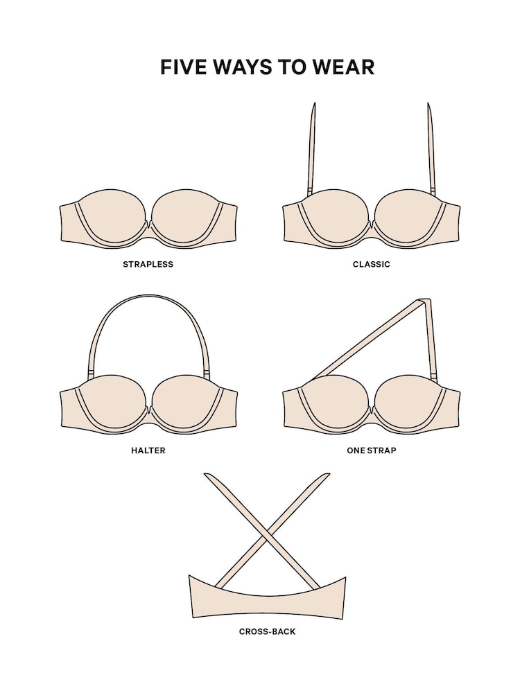 Victoria's Secret Marzipan Nude Lightly Lined Strapless Multiway Bra - Image 4 of 4 Victoria's Secret Marzipan Nude Lightly Lined Strapless Multiway Bra - Image 4 of 4