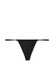 Victoria's Secret Black Scattered Shine Strap Knickers - Image 3 of 3
