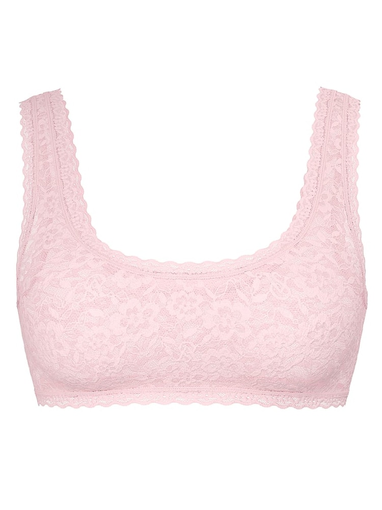 Victoria's Secret Pretty Blossom Pink Bralette Sexy T-Shirt Lace Scoop - Image 1 of 2
