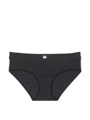 Victoria's Secret Black Heather Hipster Cotton Logo Knickers - Image 3 of 3