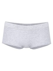 Victoria's Secret PINK Medium Heather Grey Boyshort Cotton Logo Knickers - Image 3 of 3