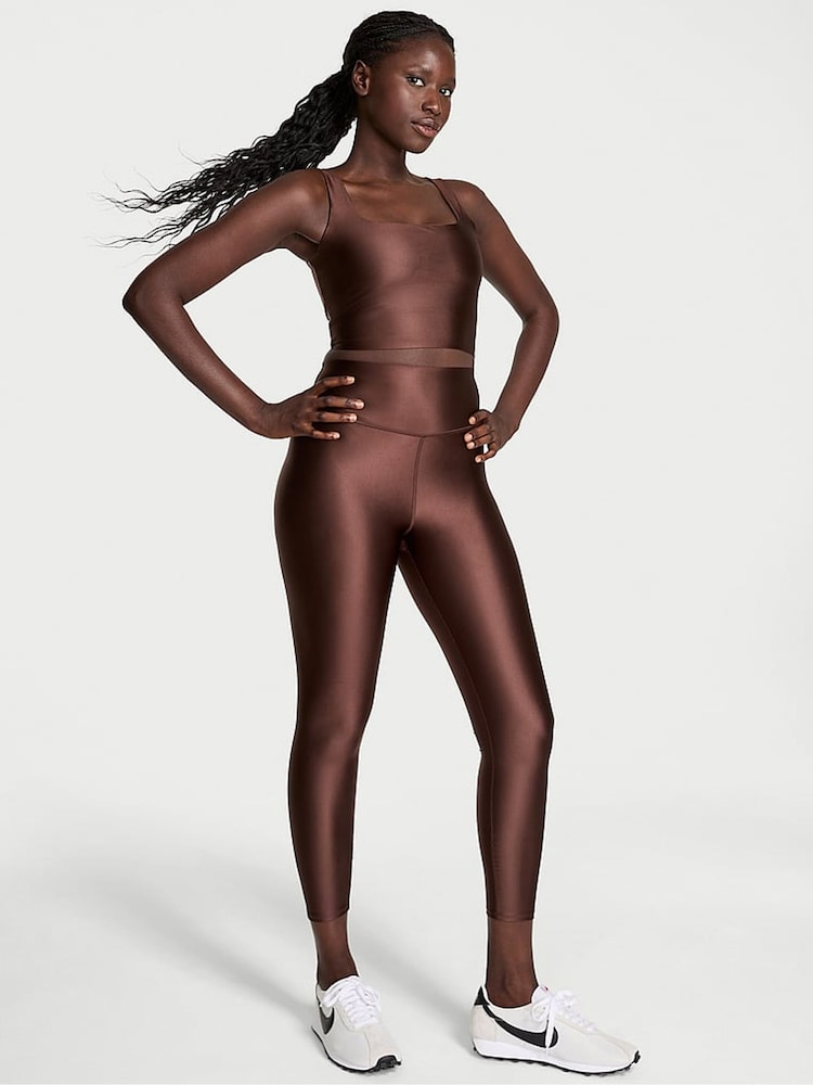 Victoria's Secret Ganache Brown Shine Leggings - Image 1 of 3