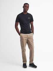 Barbour® International Black Logo T-Shirt - Image 2 of 7