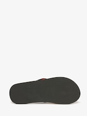 Superdry Black Cork Graphic Print Flip Flops - Image 7 of 7
