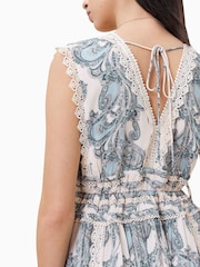 AllSaints Blue Xanthe Dress - Image 5 of 7