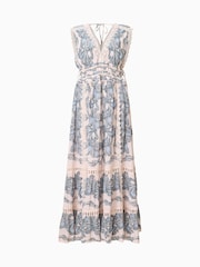 AllSaints Blue Xanthe Dress - Image 7 of 7