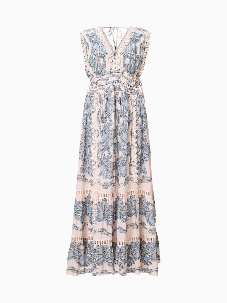 AllSaints Blue Xanthe Dress - Image 7 of 7 AllSaints Blue Xanthe Dress - Image 7 of 7