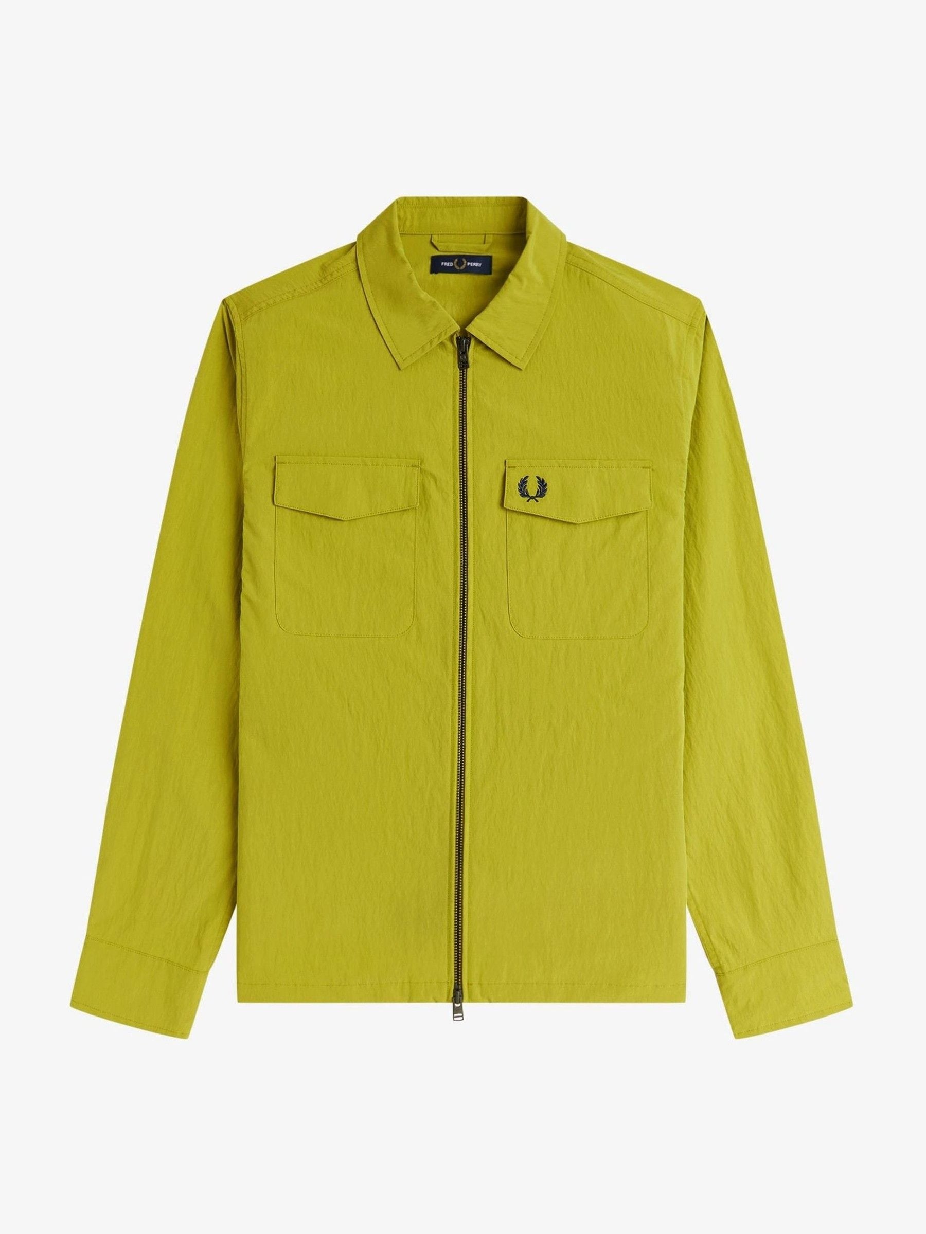 ジャケット・アウター FRED PERRY Utility Overshirt Buy Fred Perry Yellow Zip Through Overshirt from Next USA