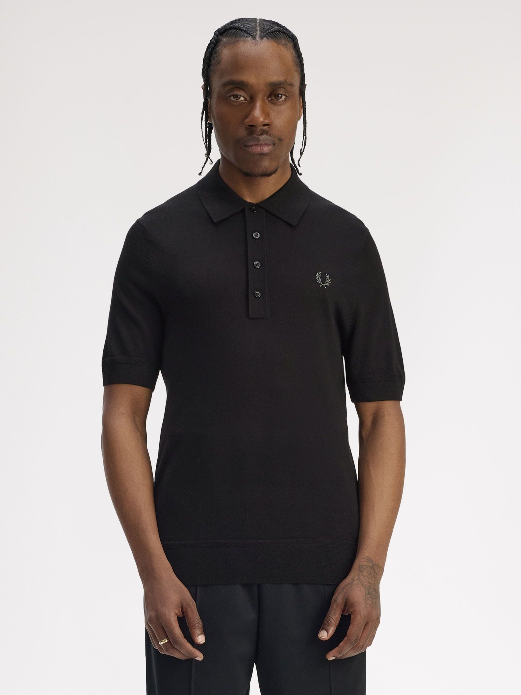 フレッドペリー ノースリーブ ブラック Buy Fred Perry Black Fine Knit Shirt from Next USA
