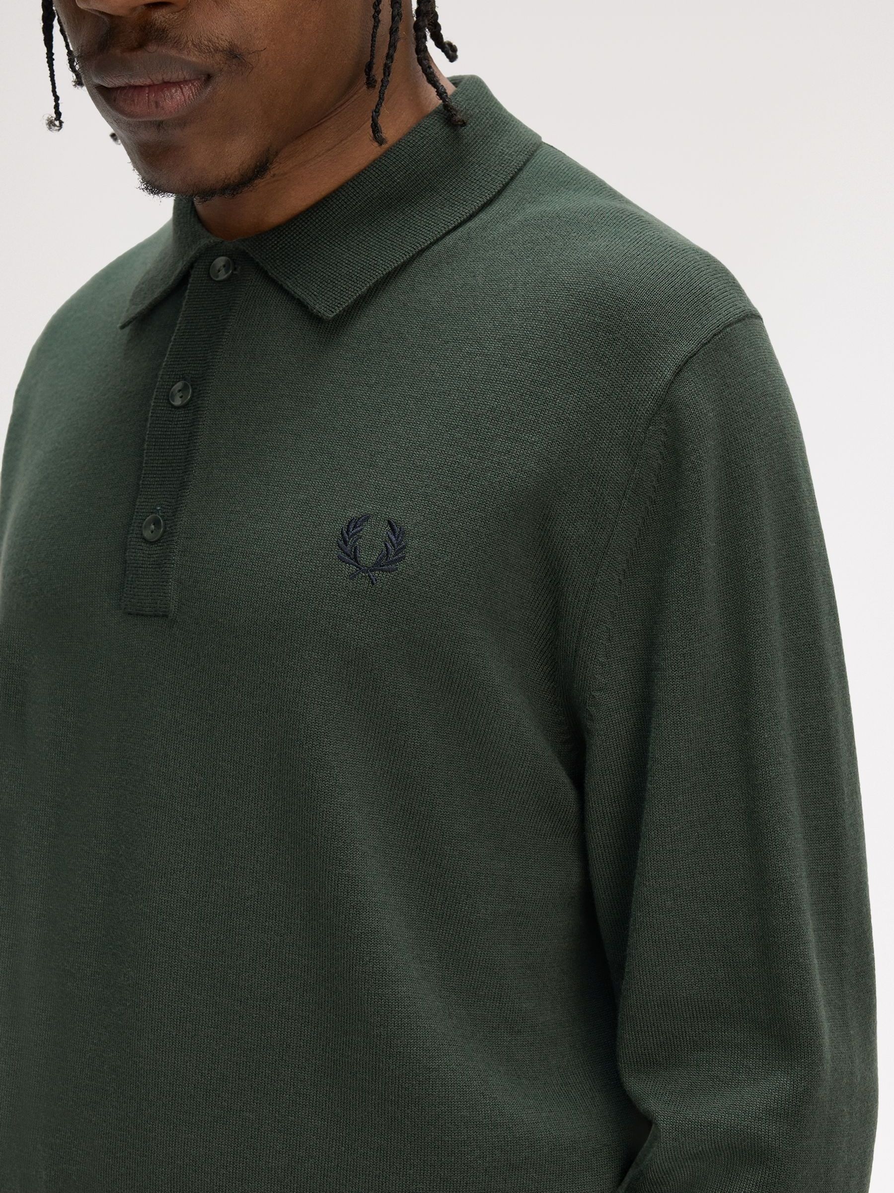 フレッドペリー グリーン Buy Fred Perry Green Classic Long Sleeve Knitted Shirt from Next USA