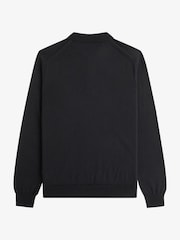 Fred Perry Black Classic LS Knitted Shirt - Image 2 of 2