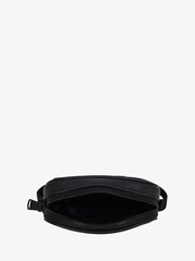 Fred Perry Black Scotchgrain Leather Side Bag - Image 3 of 4