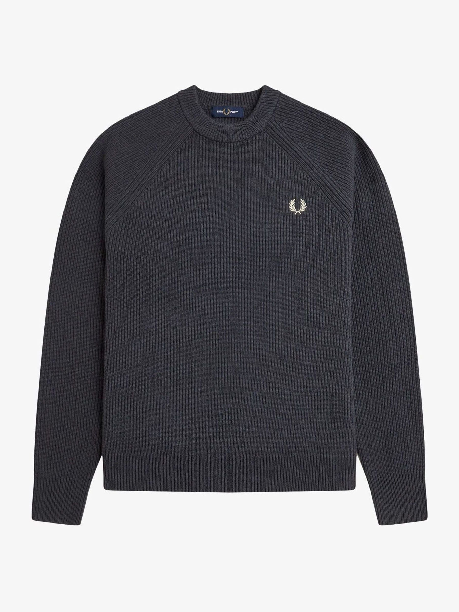 Buy Fred Perry Grey Lambswool Raglan Jumper from Next USA