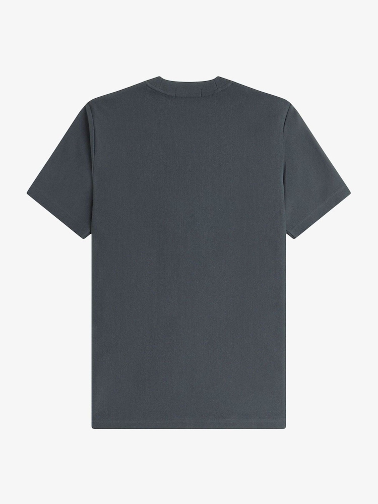 Fred Perry Grey Vertical Stripe T-Shirt - Image 2 of 2