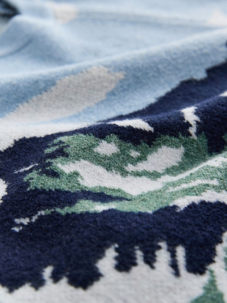 Multi Landscape Scene Supersoft Crew Neck Long Sleeve Jumper - Image 7 of 7