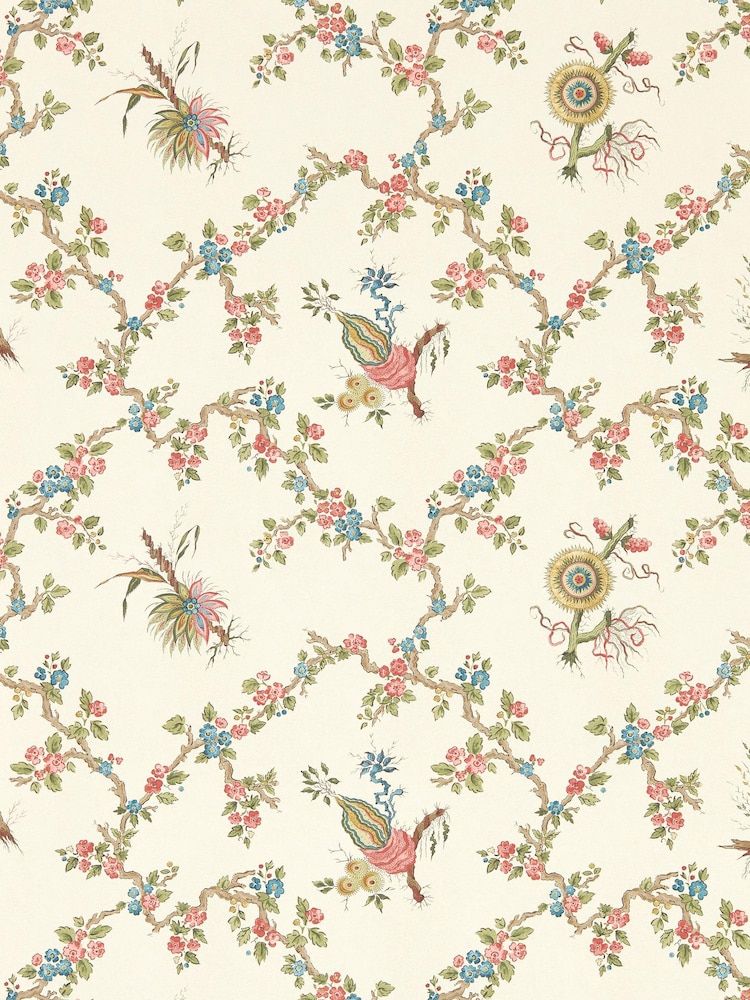 Sanderson Raspberry Stone Giles Trelliage Deacon Wallpaper - Image 1 of 1