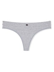 Victoria's Secret Heather Grey Thong Cotton Logo Knickers - Image 3 of 3