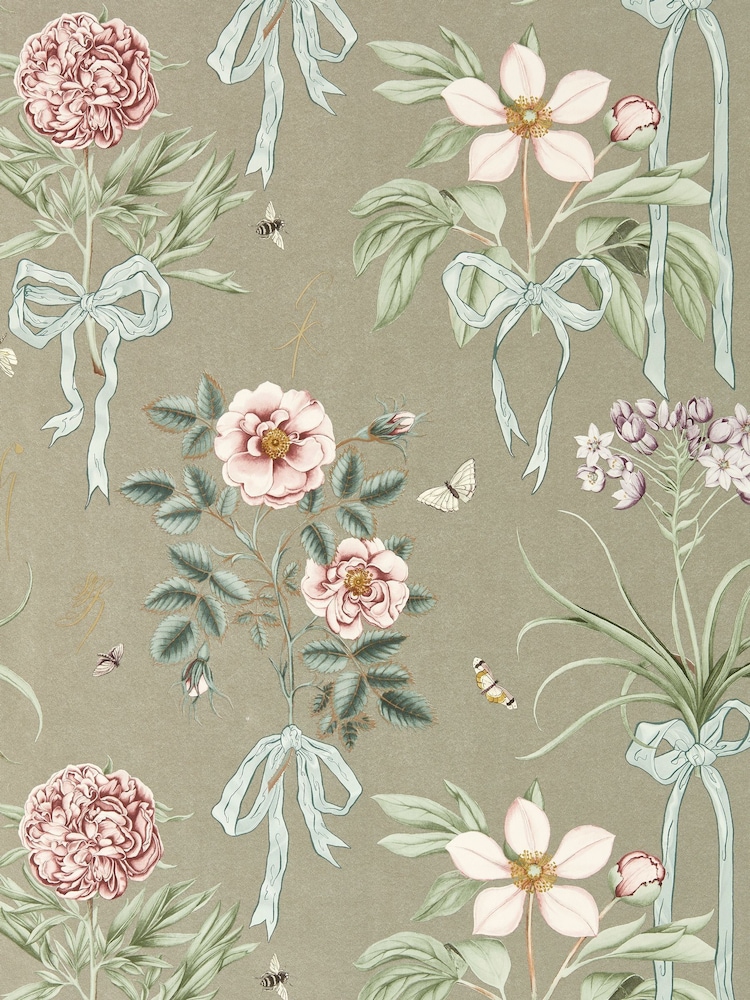 Sanderson Florin Madder Giles Cupids Beau Deacon Wallpaper - Image 1 of 1