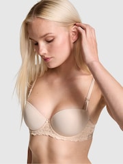 Victoria's Secret PINK Marzipan Nude Lightly Lined Balcony Bra - Image 1 of 3