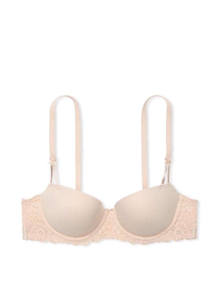 Victoria's Secret PINK Marzipan Nude Lightly Lined Balcony Bra - Image 3 of 3 Victoria's Secret PINK Marzipan Nude Lightly Lined Balcony Bra - Image 3 of 3