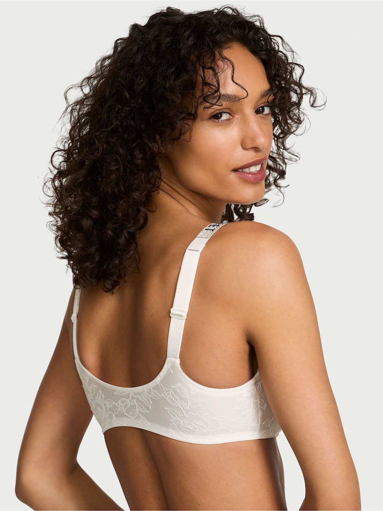Victoria's Secret Coconut White Shine Strap Lace Bralette - Image 2 of 2