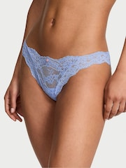 Victoria's Secret Blue Cameo Bikini Lace Knickers - Image 1 of 2