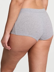 Victoria's Secret Heather Grey Short Cotton Logo Knickers - Image 2 of 3