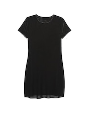 Victoria's Secret Black Mesh Cover Up Mini Dress - Image 3 of 3