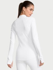 Victoria's Secret White Incredible Coverage™ Half Zip Jacket - Image 2 of 4
