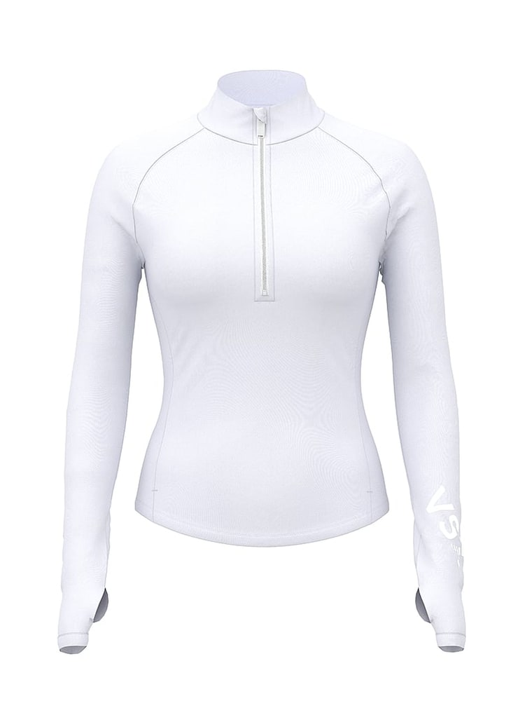 Victoria's Secret White Incredible Coverage™ Half Zip Jacket - Image 4 of 4