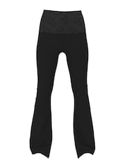 Victoria's Secret PINK Black Foldover Leggings - Image 1 of 1