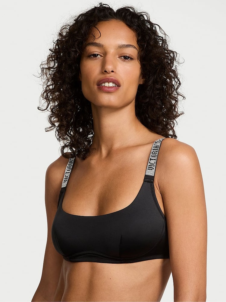 Victoria's Secret Black Shine Strap Bralette - Image 1 of 2