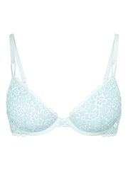 Victoria's Secret Tradewind Blue Demi Sexy Tee Lace Bra - Image 1 of 2