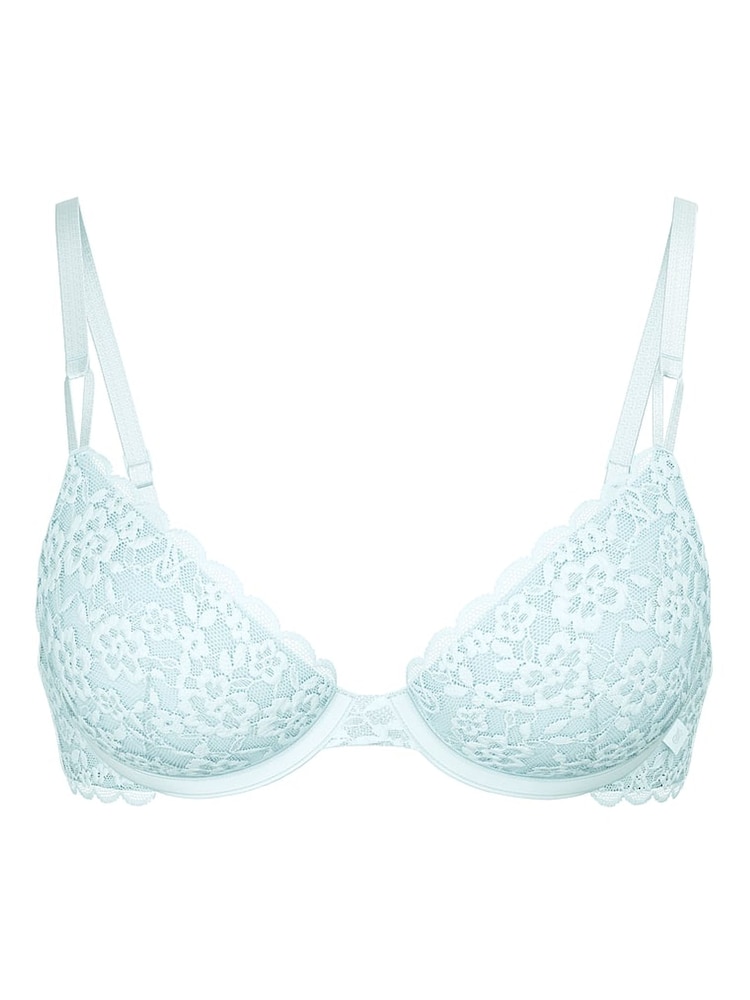 Victoria's Secret Tradewind Blue Demi Sexy Tee Lace Bra - Image 1 of 2