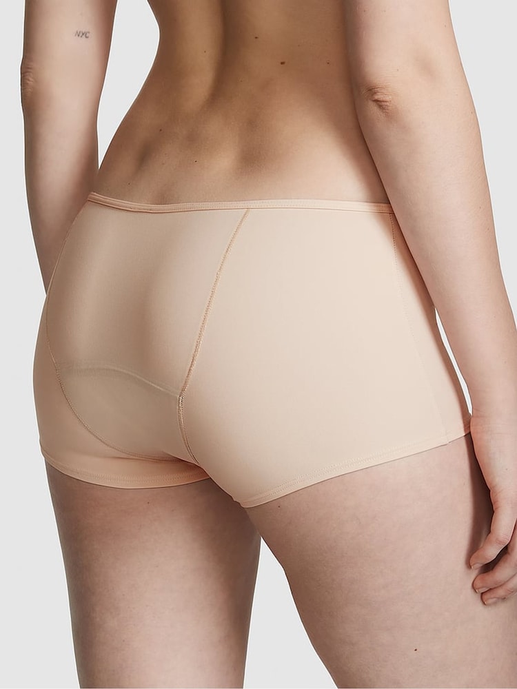Victoria's Secret Pink Marzipan Nude Boyshort Period Knickers - Image 2 of 2 Victoria's Secret Pink Marzipan Nude Boyshort Period Knickers - Image 2 of 2