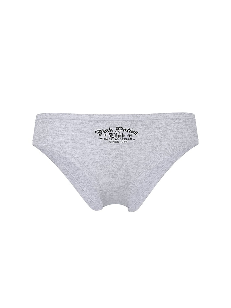 Victoria's Secret PINK Medium Heather Grey Cheeky Cotton Knickers - Image 3 of 3 Victoria's Secret PINK Medium Heather Grey Cheeky Cotton Knickers - Image 3 of 3