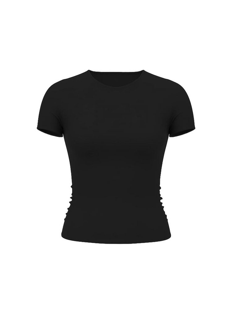Victoria's Secret Black Bodywear by Victoria FeatherSoft™ Innovation T-Shirt - Image 3 of 3