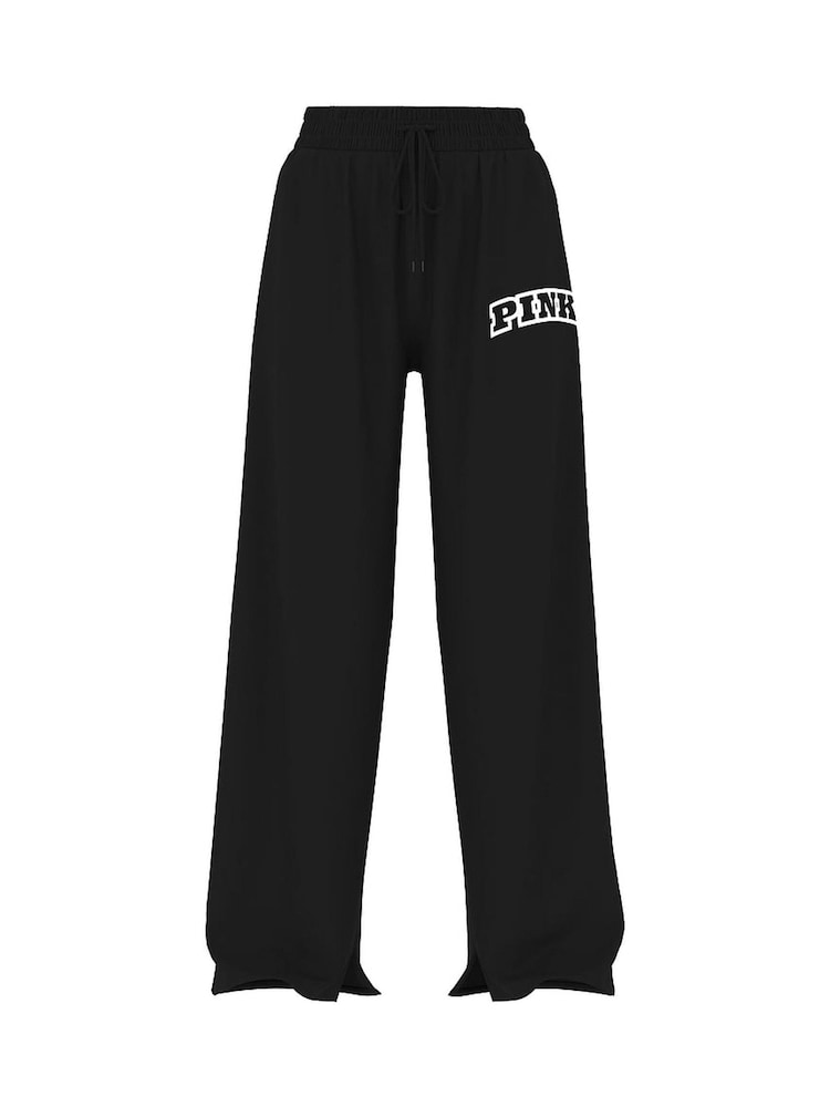 Victoria's Secret PINK Black Fleece Joggers - Image 4 of 4