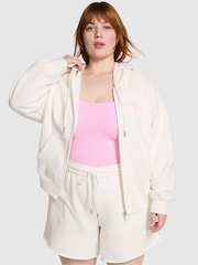 Victoria's Secret PINK Winter White Fleece Hoodie - Image 1 of 3