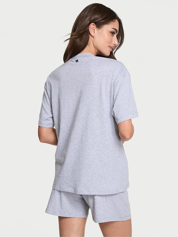 Victoria's Secret Medium Heather Grey Cotton Pyjamas Set - Image 2 of 3