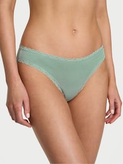 Victoria's Secret Seasalt Green Bikini Lace Trim Knickers - Image 1 of 3